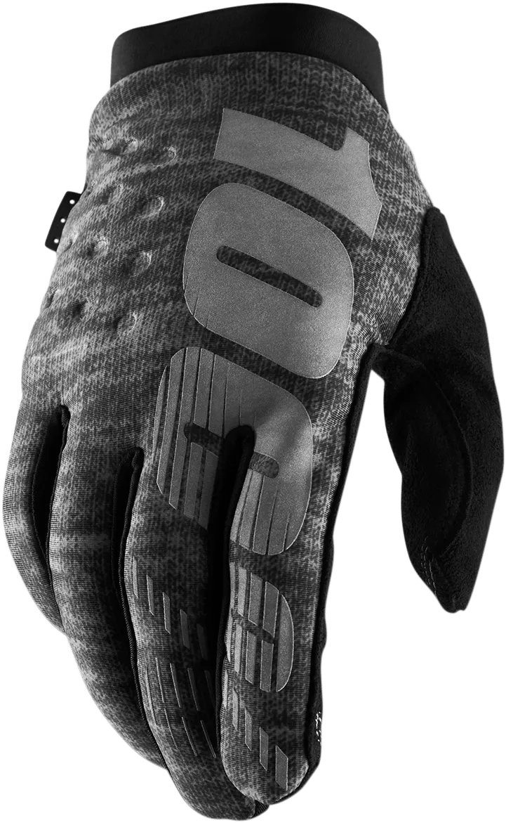 100% Brisker Gloves - Heather Gray - Large 10003-00022