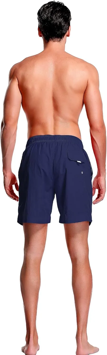 Adoretex Men's Guard Quick Dry Mesh Lining Pockets Swim Trunks Water Shorts Swimsuit