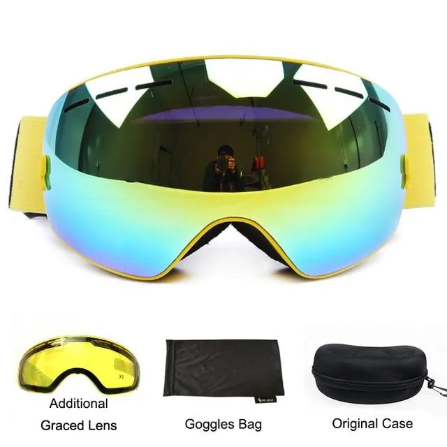 BE NICE Anti Fog Ski Goggles - Frameless