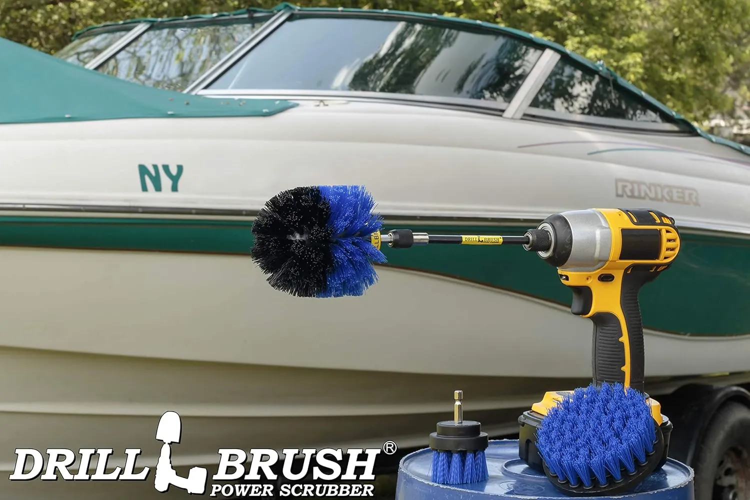 Boat Cleaning Supplies - Hull Cleaning Brush Set - Marine Equipment Cleaning Brush - Fishing Boat Scrubbing - Pond Scum Remover - Barnacle Removing Tool - Aquatic Cleaning Brushes - Tank Cleaning Set