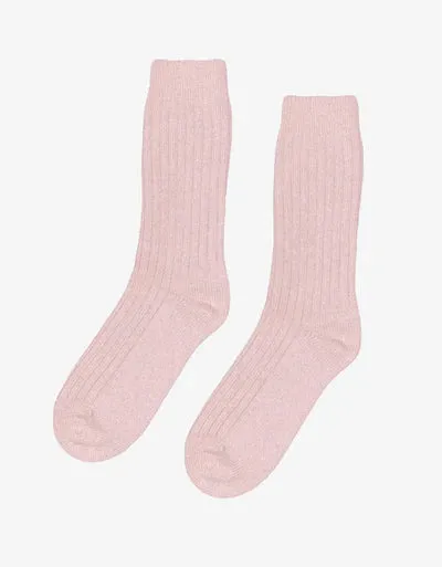 Colorful Standard Merino Wool Blend Sock Faded Pink