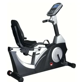 Commercial Recumbent Bike Self Generation Ergometer Trainer Bike, Gym Fitness Bike