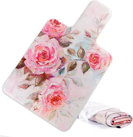 Echome Pilates Reformer Mat Towel with Shoulders, Pilates Reformer Cover with Great Grip, Easy to Wash Light Weight Portable