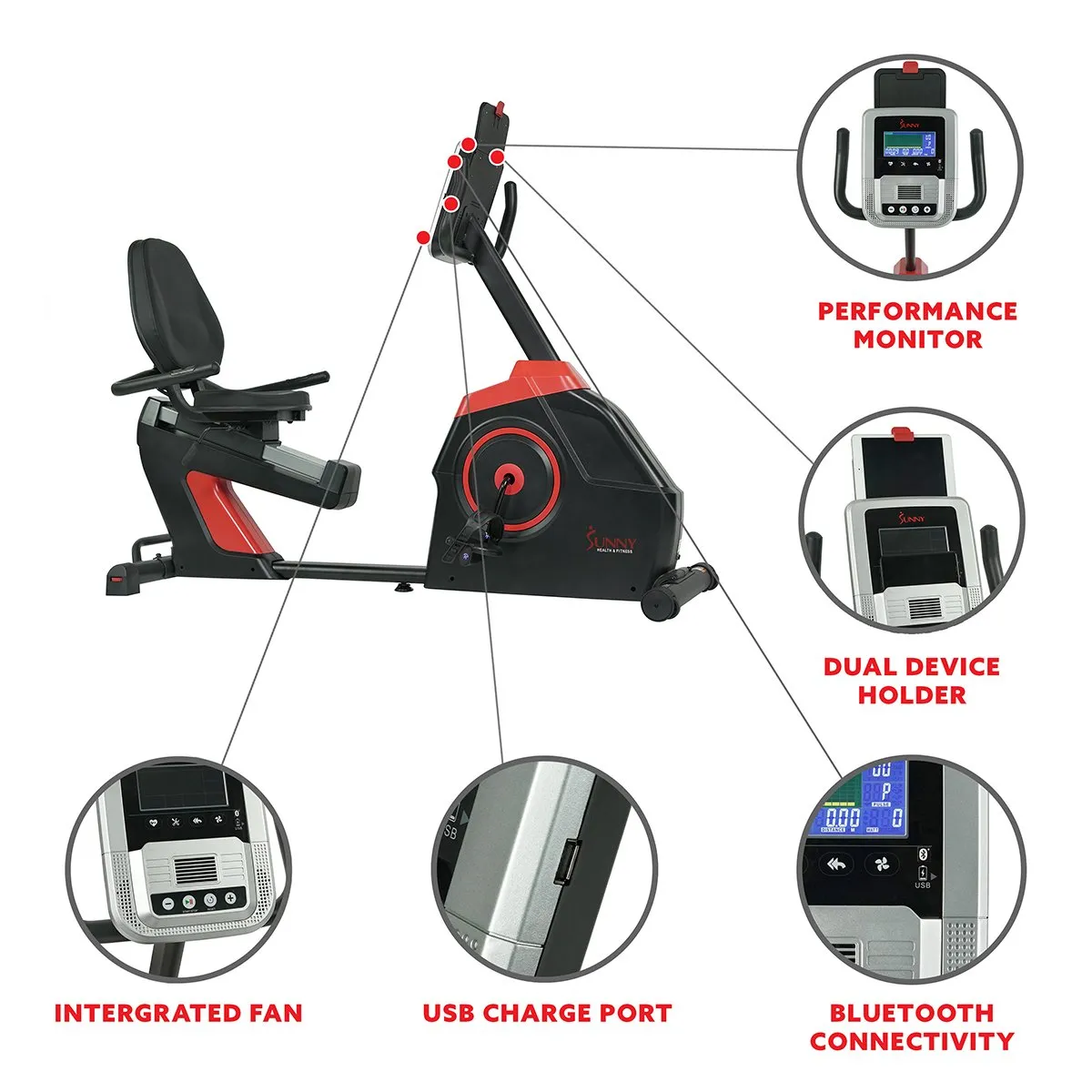 EVO- FIT Recumbent Bike Electro-Magnetic Cardio Fitness