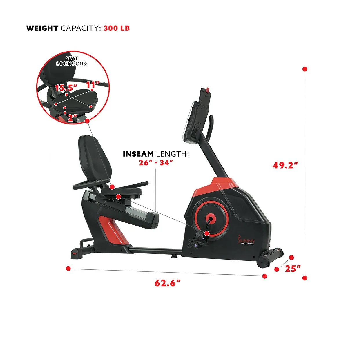 EVO- FIT Recumbent Bike Electro-Magnetic Cardio Fitness