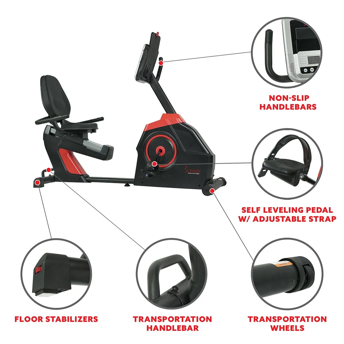 EVO- FIT Recumbent Bike Electro-Magnetic Cardio Fitness