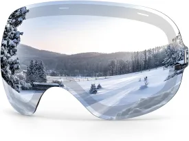 findway Ski Goggles OTG for Women Men Adult Youth-Over Glasses Snow Goggles-Interchangeable Lens,Anti Fog Snowboard Goggles