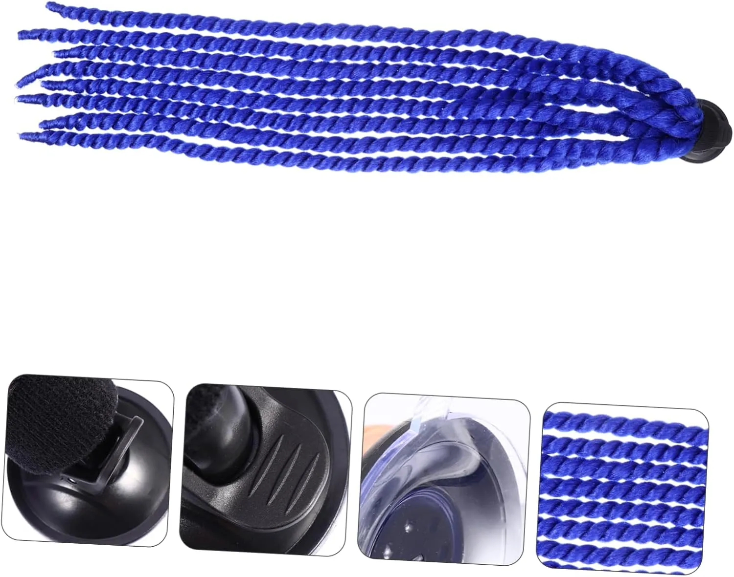 Helmet Dreadlocks Ponytail Cool Helmet Decoration Cycling Helmet Beanie Helmets for Helmet Braid Decal
