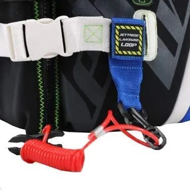 Jet Ski Lanyard Loop Attachment | Secure Velcro Easy Quick Connect All Vest Types | Jettribe PWC Watercraft Vest Accessories