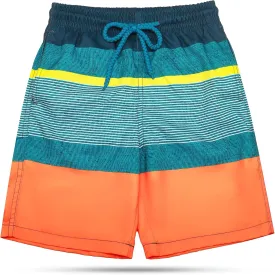 KAILUA SURF Boys' Swim Trunks Quick Dry Board Shorts with Mesh Liner, Sizes 2T-18/20