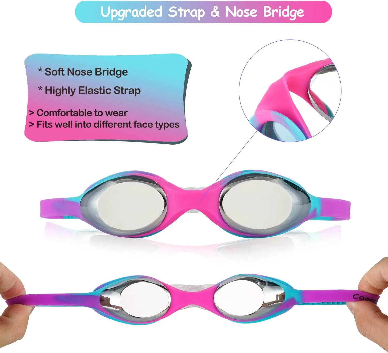 Kids Swim Goggles, Swimming Goggles for Boys Girls Kid Toddlers Age 2-12