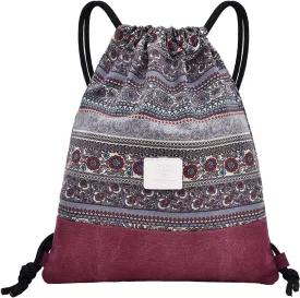 LAKE OF FIRE Drawstring Bags - Lightweight & Compact Bag for Yoga, Gym, Sports, Beach, Travel, and Daily Use(Red)