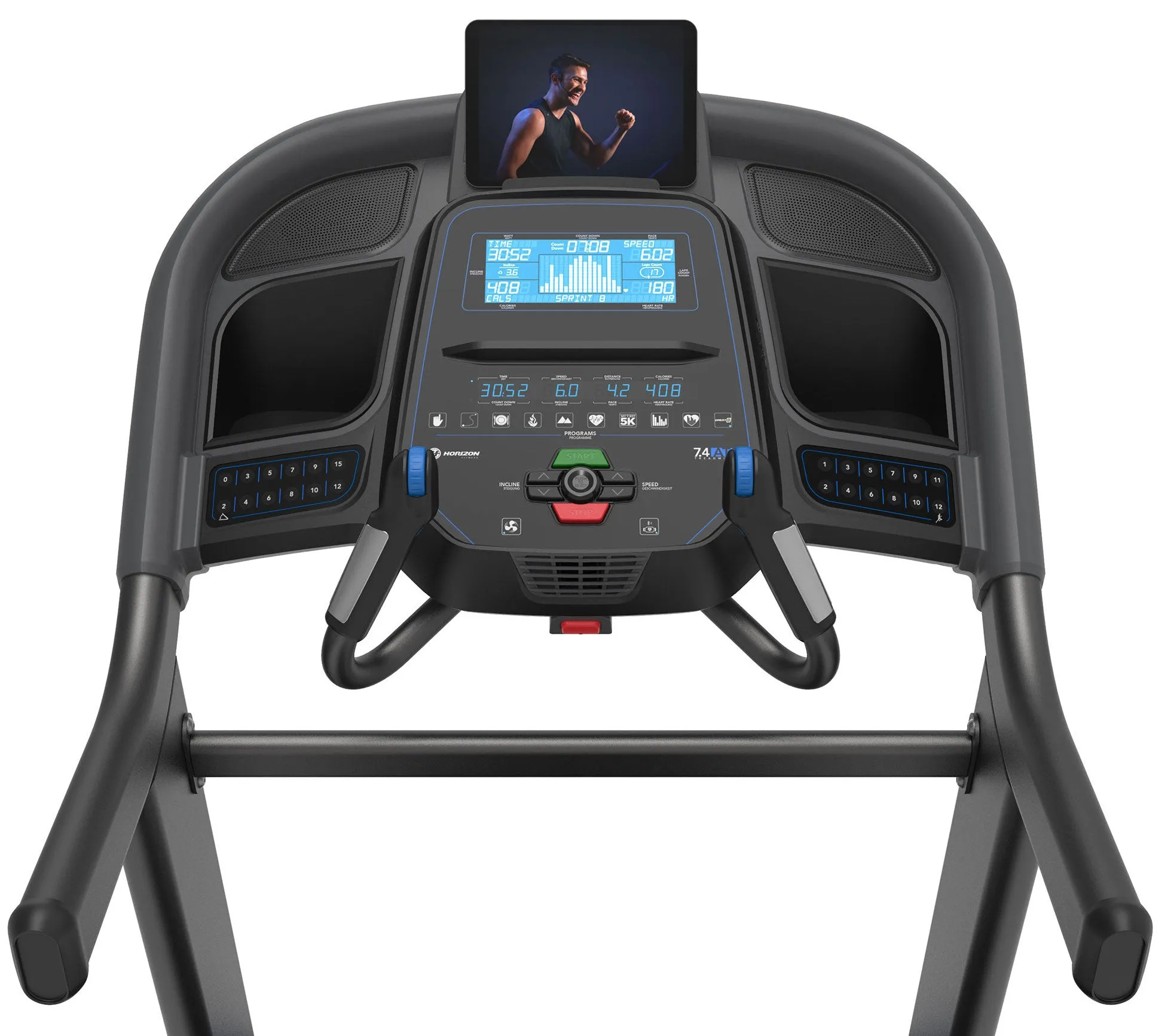 NEW Horizon 7.4AT @Zone Folding Treadmill