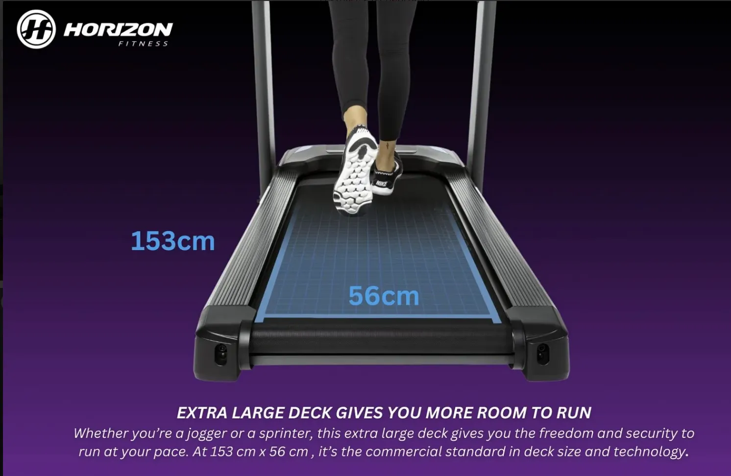 NEW Horizon 7.4AT @Zone Folding Treadmill