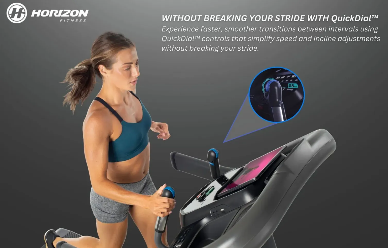 NEW Horizon 7.4AT @Zone Folding Treadmill