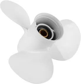 OEM Upgrade Aluminum Outboard Moto Boat Propeller fit Yamaha Engines 60-115 HP, 13.25x17p,13.5x15p,13x19p,13x17p-4B 15 Spline Tooth