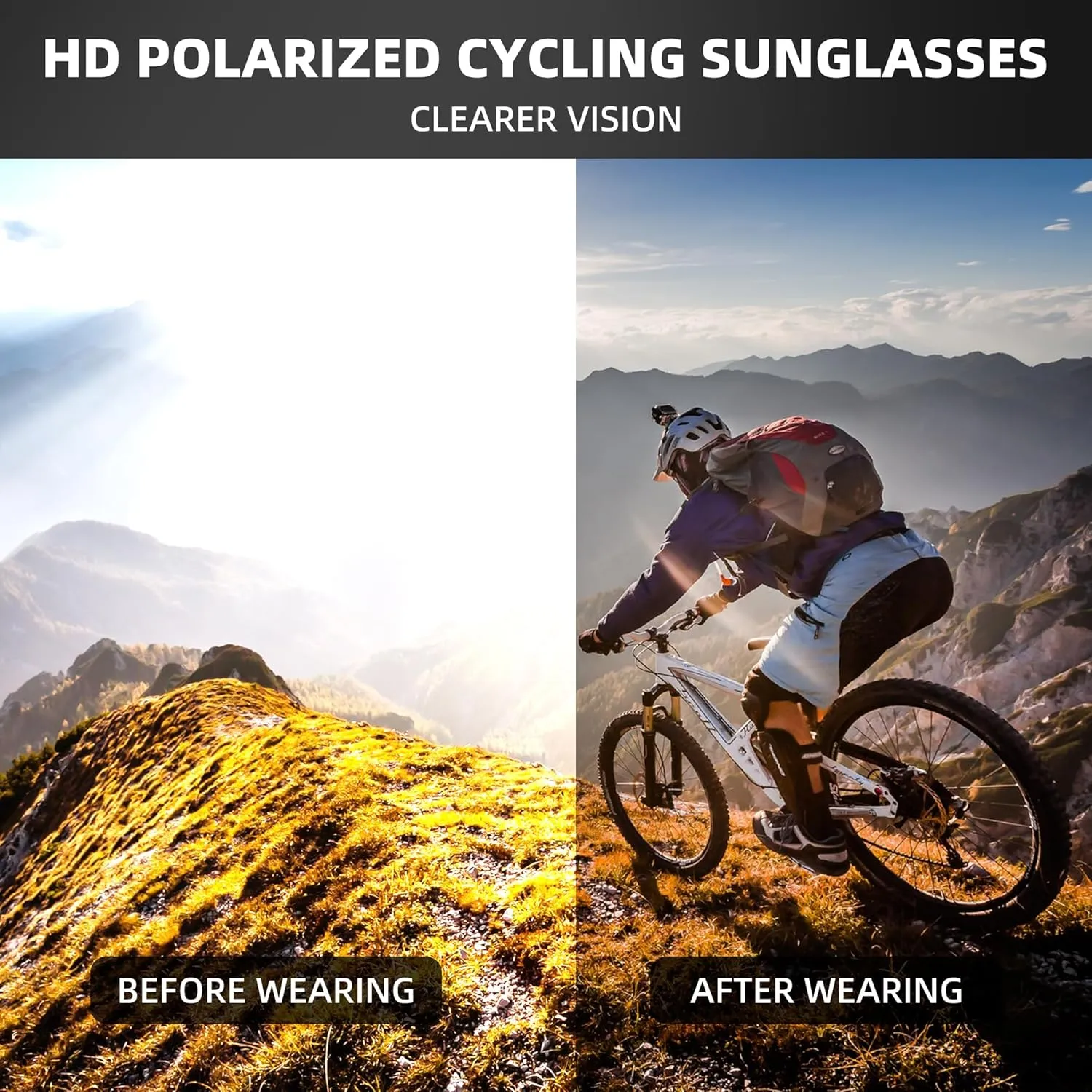 Polarized Sports Sunglasses for Men Women Unbreakable UV400 Protection Goggles Baseball Running Cycling Glasses