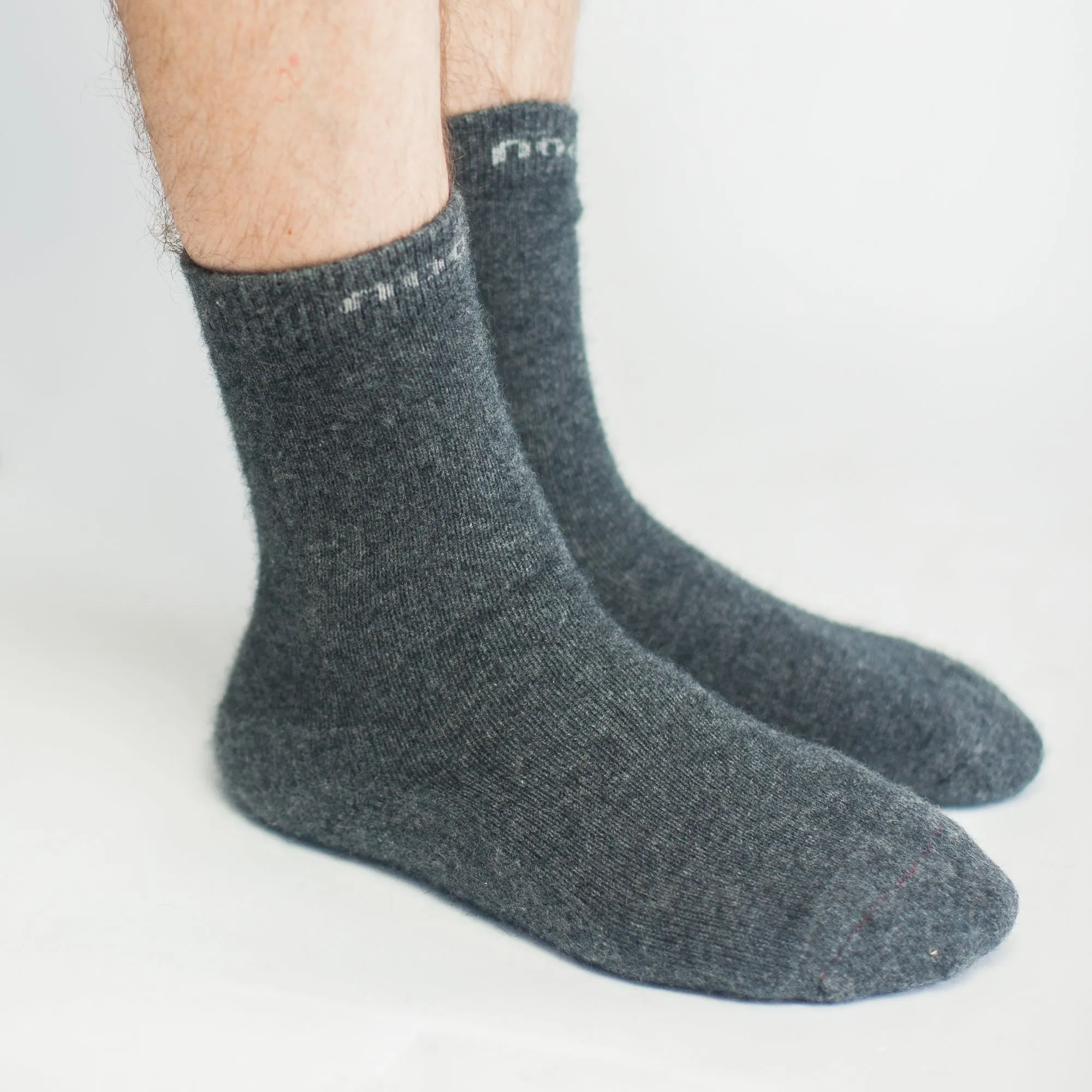 Possum Merino Wool HUKA Socks, Charcoal