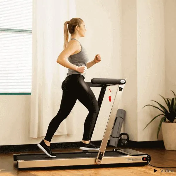 Space Saving Commercial Treadmill Slim Motorized Asuna with Speakers