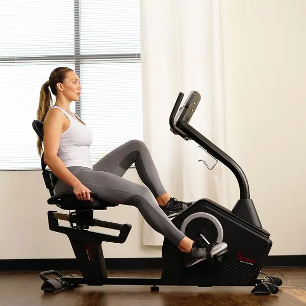 Stationary Recumbent Bike with Programmable Display