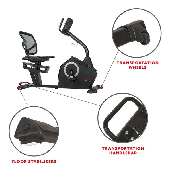 Stationary Recumbent Bike with Programmable Display