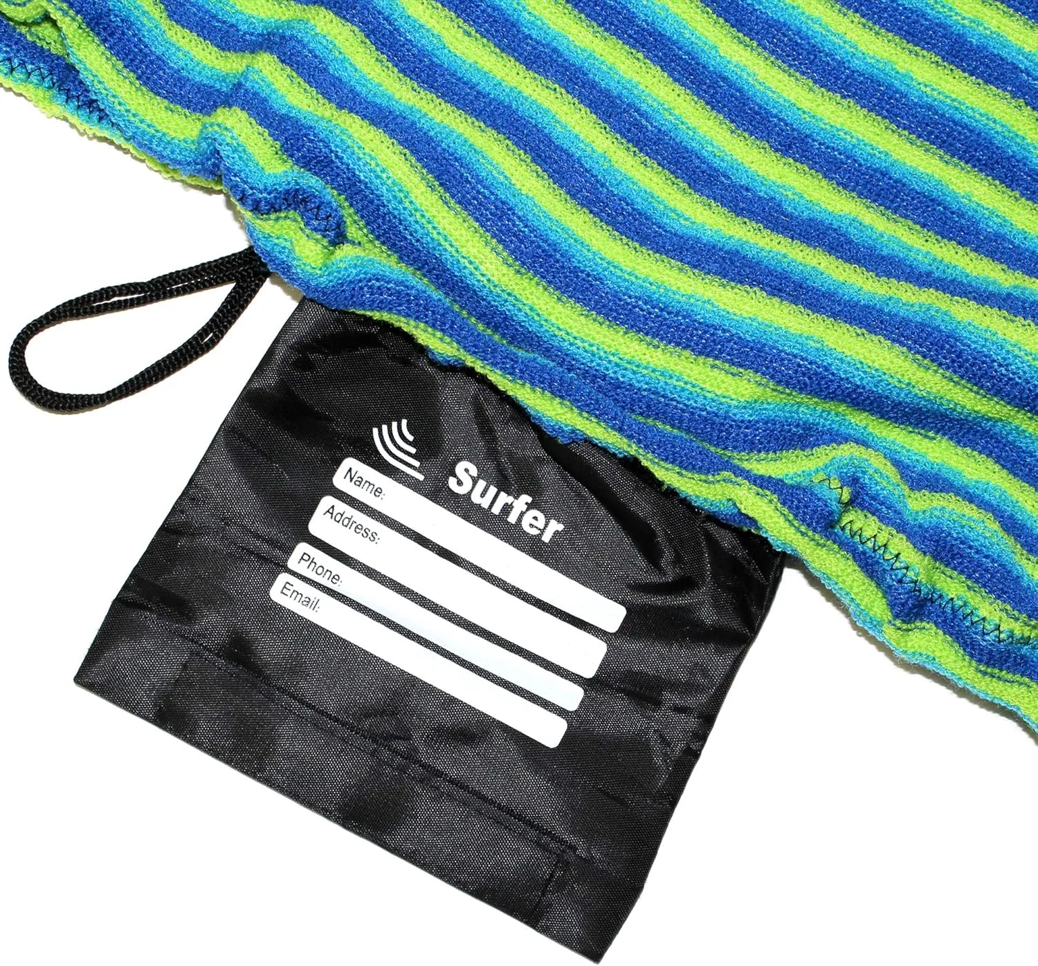 Tidal Wake TAG-IT Surf & Wake Board Sock Bag with Built-in Name Tag, Round Nose Style, 60", Tag Your Bag - Personalize with Your Name!