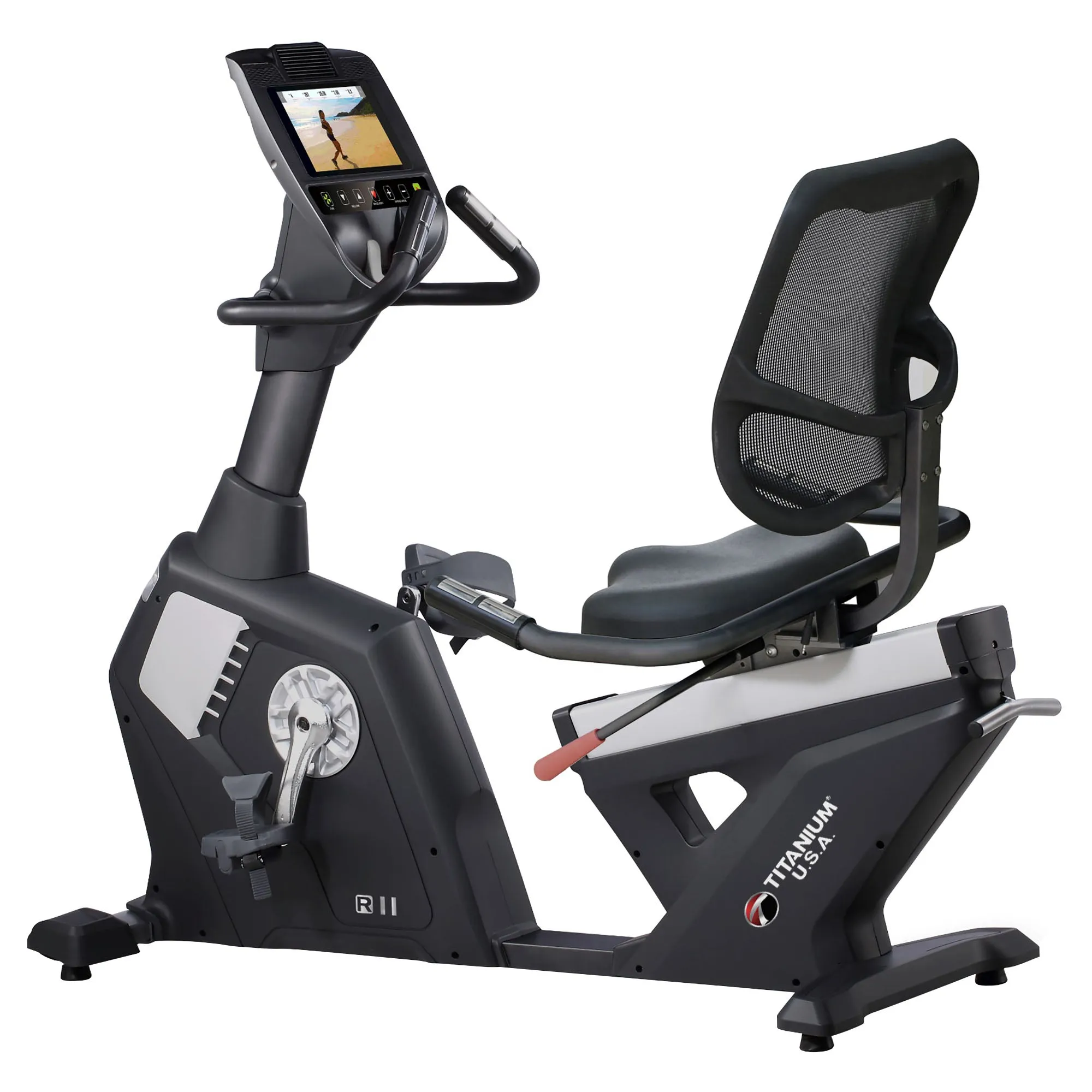 TITANIUM USA R11 COMMERCIAL RECUMBENT BIKE - SMART CONSOLE