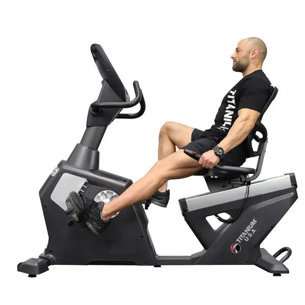 TITANIUM USA R11 COMMERCIAL RECUMBENT BIKE - SMART CONSOLE