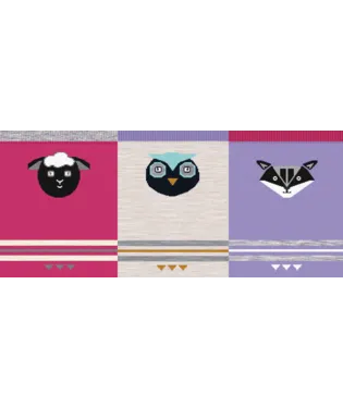 Toddler Trio Socks - Ultra Violet