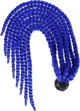 UPKOCH Wig Hair Tails Braided Wig Pigtails Braid Wig Decoration Pink Ponytail Style Helmets Motorcyle Motocycle Blue High Temperature Chemical Fiber