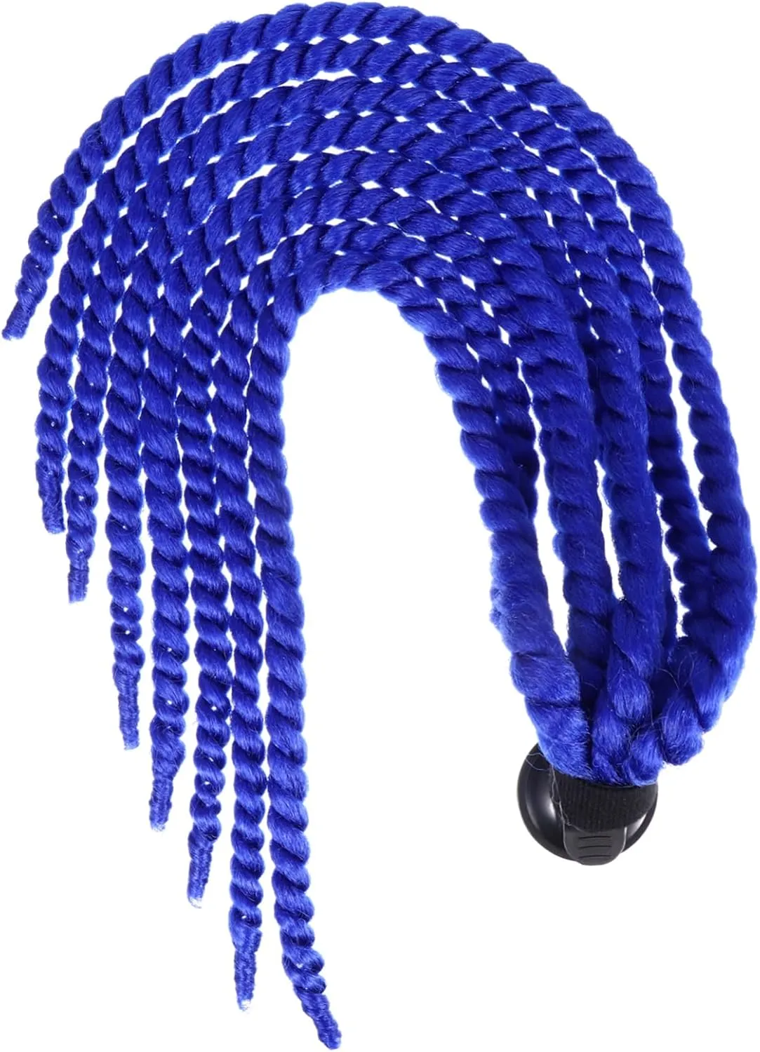 UPKOCH Wig Hair Tails Braided Wig Pigtails Braid Wig Decoration Pink Ponytail Style Helmets Motorcyle Motocycle Blue High Temperature Chemical Fiber