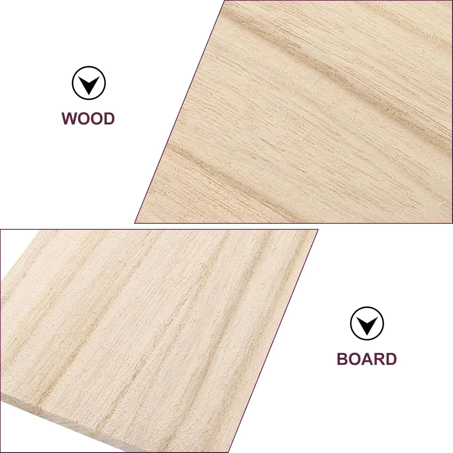 VOSAREA 10pcs Taekwondo Breaking Board Rebreakable Kick Boards Performing Wooden Taekwondo Punching Boards Training Accessory for Kids Adult (0.3cm)