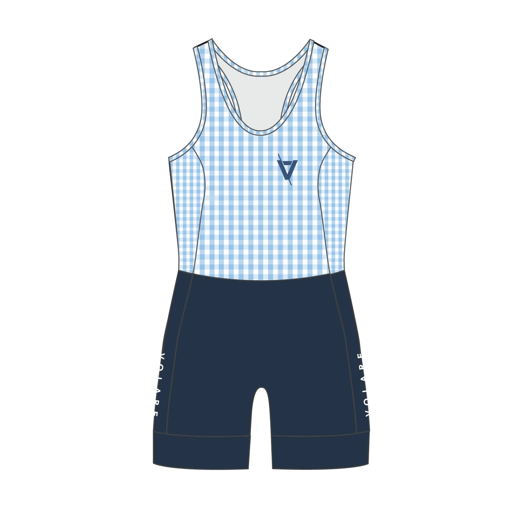 Womens Rowing Suit-Gingham