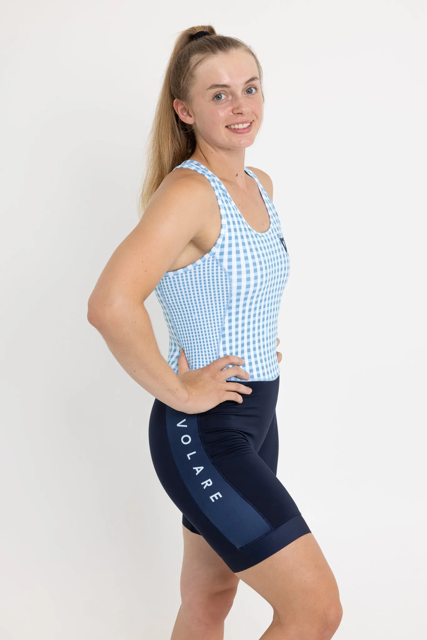 Womens Rowing Suit-Gingham