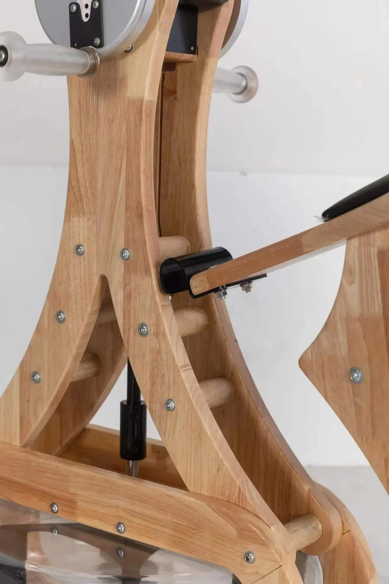 Wooden Rowing Machine Home Gym Cardio Equipment for Exercise Water Rower and Sailing Trainer